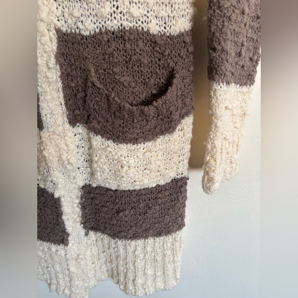Free People Rugby Chunky Knit Cardigan Size Medium - Picture 8 of 10